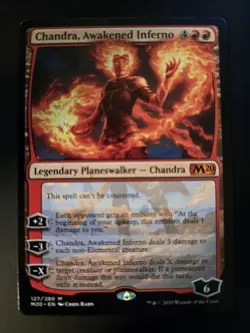 Chandra, Awakened Inferno NM Core Set 2020 M20 Magic MTG FREE SHIPPING - Image 1