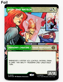 Mary Jane Watson (Borderless) - FOIL - [Marvel's Spider-Man] MTG Magic 🌳⚪ - Image 1