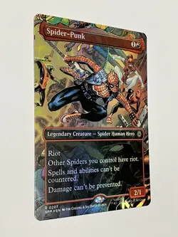 Spider-Punk (0207) (Borderless) MTG Marvel's Spider-Man Foil - Image 1