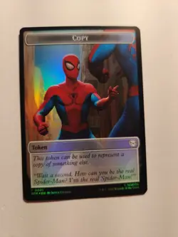FOIL Copy / Human Citizen Token Marvel's Spider-Man NM MTG - Image 1