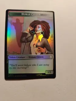 FOIL Copy / Human Citizen Token Marvel's Spider-Man NM MTG - Image 3