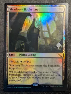 Shadowy Backstreet - Foil Promo Pack - Murders at Karlov Manor (MTG) - Image 1
