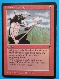 Magic the Gathering MTG Legends WINDS OF CHANGE LP/EX 1994 U NICE! - Image 1
