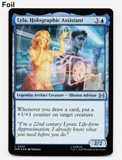Lyla, Holographic Assisstant (FOIL) - [Marvel's Spider-Man: Eternal-Legal] MTG - Image 1