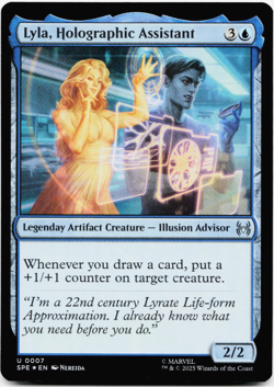 Lyla, Holographic Assisstant (FOIL) - [Marvel's Spider-Man: Eternal-Legal] MTG - Image 3