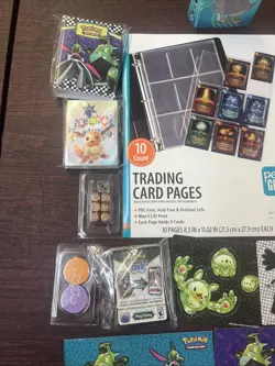 Pokemon TCG Lot, Accessories/Stickers/Mini Binders/Card Sleeves - Perfect Gift!! - Image 2