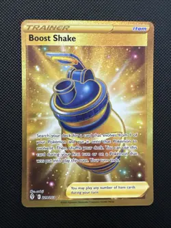 Boost Shake Secret Gold 229/203 Evolving Skies Holo Sword & Shield Pokemon - Image 1