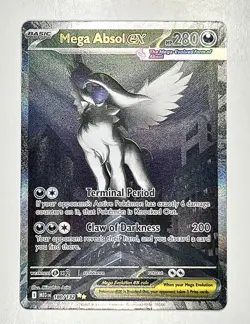Mega Absol ex 180/132 Special Illustration Rare SIR Holo Mega Evolution Pokemon - Image 1
