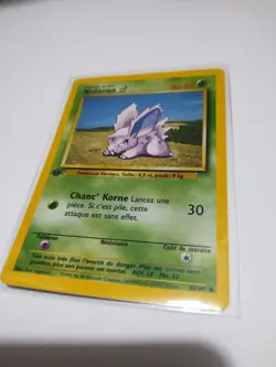 Mint/Nm Pokemon Card - 1st Edition French Nidoran 55/102 Common Base Set - Image 3