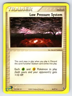 Low Pressure System 86/97 EX Dragon Pokemon Card Nintendo e-Series - Nm/Vlp - Image 1