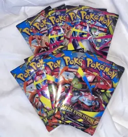 Pokemon TCG MEGA EVOLUTION Sleeved Booster Packs Lot of 10 Total Packs 10 - Image 2