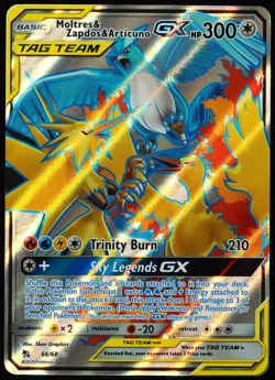 Moltres & Zapdos & Articuno GX Tag Team #66 NM Pokemon Card - Image 1