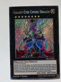 Galaxy-Eyes Cipher Dragon - DRL3-EN029 - Secret Rare - 1st Edition Yugioh - Image 1