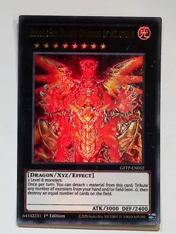 Heratic Sun Dragon Overlord Of Heliopolis - GFTP-EN052 Ultra Rare 1st Ed Yugioh - Image 1