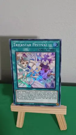 Yugioh Trickstar Festival Spell Card DAMA-EN098 Super Rare Dawn Of Majesty - Image 2