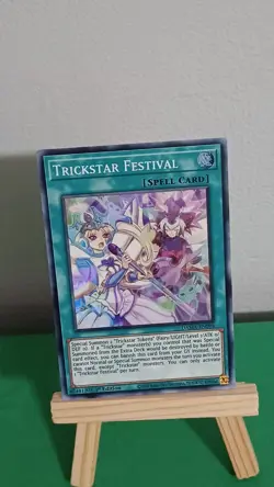 Yugioh Trickstar Festival Spell Card DAMA-EN098 Super Rare Dawn Of Majesty - Image 3
