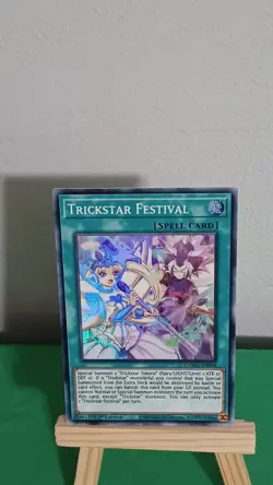 Yugioh Trickstar Festival Spell Card DAMA-EN098 Super Rare Dawn Of Majesty - Image 4