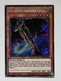 Evil HERO Adusted Gold - RA04-EN029 - Secret Rare - 1st Edition Yugioh - Image 1