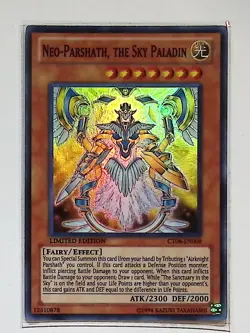 Neo-Parshath, The Sky Paladin - CT08-EN009 - Super Rare Limited Edition Yugioh - Image 1