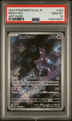 Mewtwo 183 Sv2a: Pokemon Card 151 Holo (Japanese) PSA 10 - Image 1