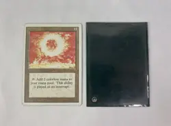 Magic The Gathering MTG Sol Ring Artifact Revised Mark Tedin Card With Sleeve - Image 3