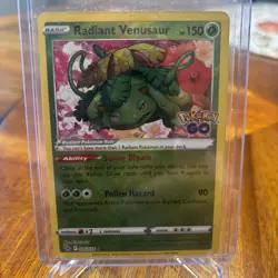 Pokemon Cards - Radiant Venusaur 004/078 - Pokemon Go Stamped - Image 1