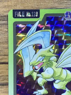 Pokemon Carddass Card Scyther File No.123 Bandai Pocket Monsters 1997 Japan - Image 3