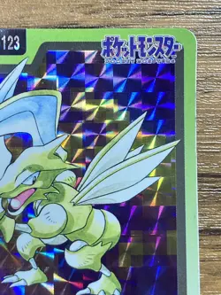 Pokemon Carddass Card Scyther File No.123 Bandai Pocket Monsters 1997 Japan - Image 4