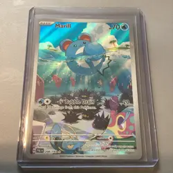 2023 Pokemon Marill - 204/193 - Illustration Rare Paldea Evolved Card TCG 204 NM - Image 4