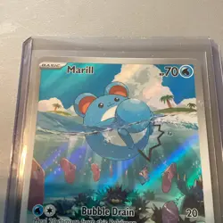 2023 Pokemon Marill - 204/193 - Illustration Rare Paldea Evolved Card TCG 204 NM - Image 5