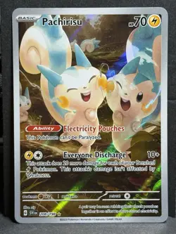 Pokemon Pachirisu TCG Holo Illustration Card 208/198 Scarlet & Violet NM - Image 1
