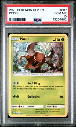 2023 Pokemon Pinsir - Trading Card Game Classic - 007/034 - PSA 10 GEM MINT - Image 3