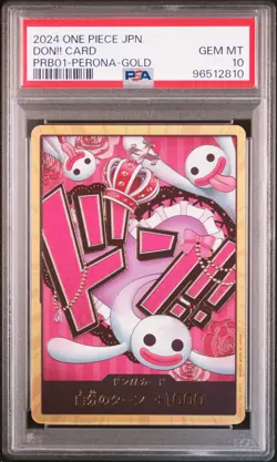2024 ONE PIECE JPN PRB01 PERONA-GOLD DON!! CARD PSA 10 - Image 1