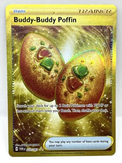 Buddy-Buddy Poffin - 223/167 Pokemon Twilight Masquerade Gold Hyper Rare Card - Image 1