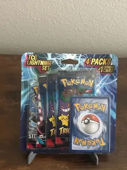 Pokemon TCG Lightning Box 4 Packs/1 Bonus Card Per Box New Sealed - Image 1