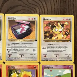12 Card Lot Vintage Pokemon Team Rocket Set NM - Image 3