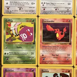 12 Card Lot Vintage Pokemon Team Rocket Set NM - Image 4