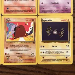 12 Card Lot Vintage Pokemon Team Rocket Set NM - Image 5