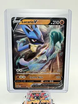 Lucario V 078/189 - Pokemon Astral Radiance Sword & Shield Ultra Rare Card NM - Image 1