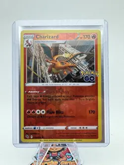 Pokemon Charizard 010/078 Pokemon GO Reverse Holo Rare Mint Card - Image 1