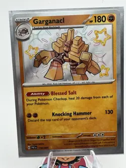 Garganacl 178/091 Paldean Fates Holo Shiny Rare Pokemon Card TCG English NM - Image 1