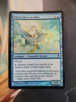 Magic The Gathering Oboro Breezecaller FOIL Saviors of Kamigawa MP (1) - Image 1