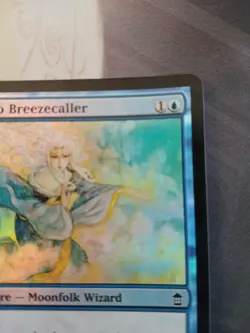 Magic The Gathering Oboro Breezecaller FOIL Saviors of Kamigawa MP (1) - Image 2