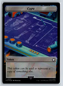Magic the Gathering MTG Foil 0001/0022 Radiation/Copy Token - Image 2