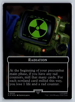 MTG Fallout Foil Token 0022/0017 Radiation / Thopter - Image 1