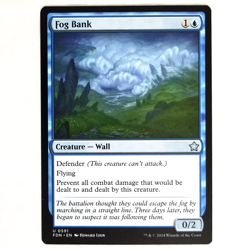 x4 Fog Bank Foundations Creature Wall Flying Uncommon Blue Playset MTG FDN TCG - Image 1