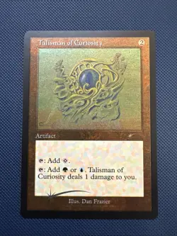 MTG Talisman of Curiosity (Retro Frame) (Foil Etched) - (SLD) NM Foil - Image 1