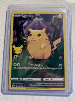 Pikachu Pokemon Celebration 5/25 25th Anniversary Holo Foil Card Mint NM - Image 1