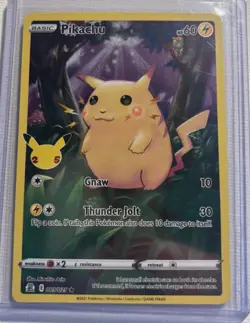 Pikachu Pokemon Celebration 5/25 25th Anniversary Holo Foil Card Mint NM - Image 2