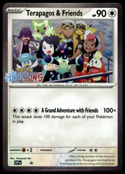 Terapagos & Friends SVP JUMBO OVERSIZED Black Star Promo Pokemon Card - Image 1